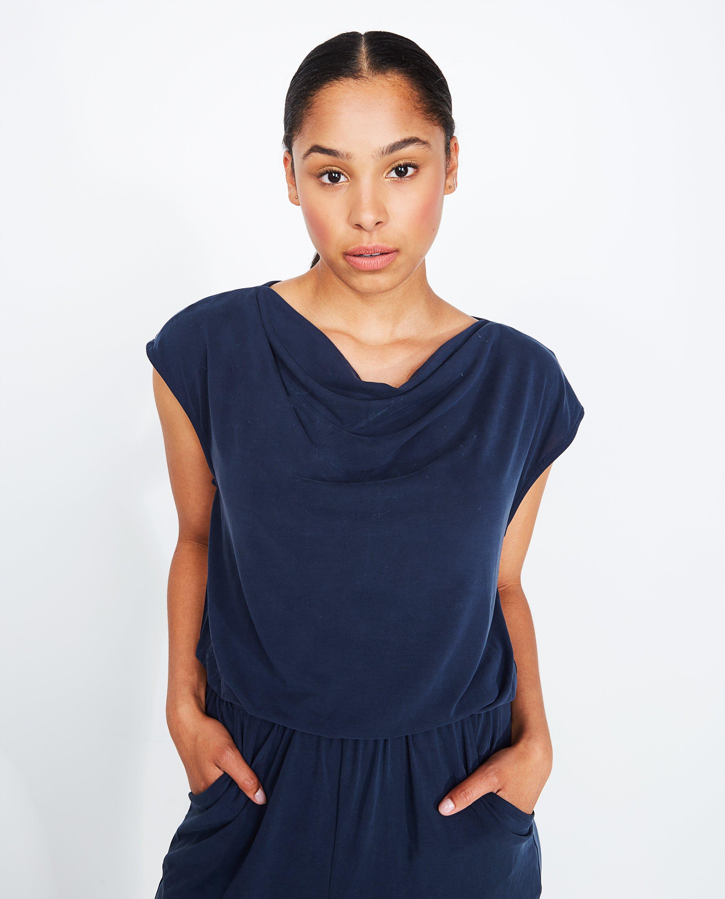 Nachtblauwe jumpsuit Soaked in Luxury Soaked In Luxury JBC België