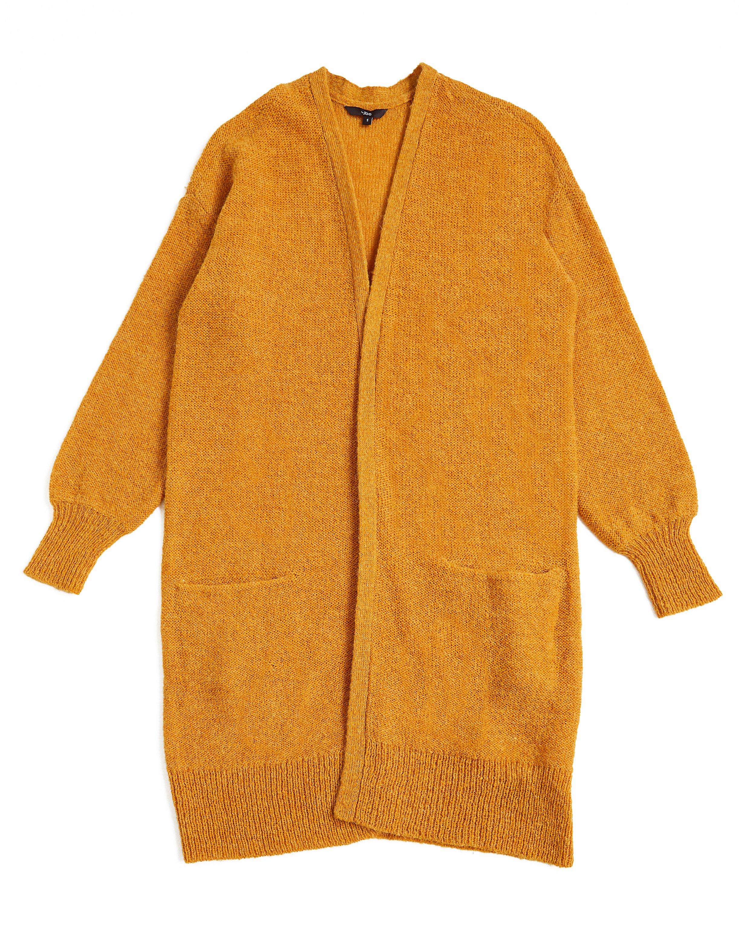 Okergeel halflang vest van een wolmix JBC JBC België