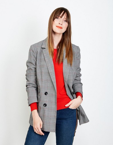 Lichtgrijze blazer Lichtgrijze blazer