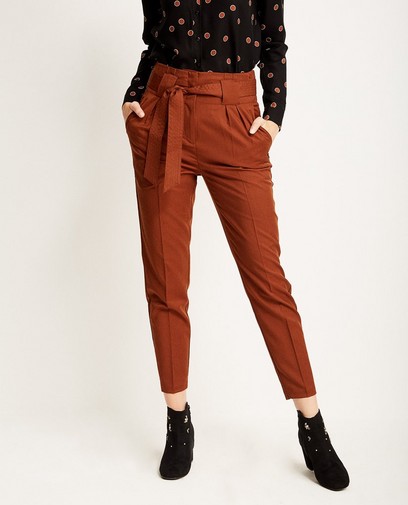 Paperbag waist broek Paperbag waist broek