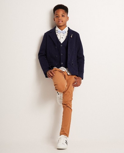 Donkerblauwe blazer, 7-14 Donkerblauwe blazer, 7-14