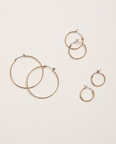Set van 3 paar oorringen Pieces Set van 3 paar oorringen Pieces