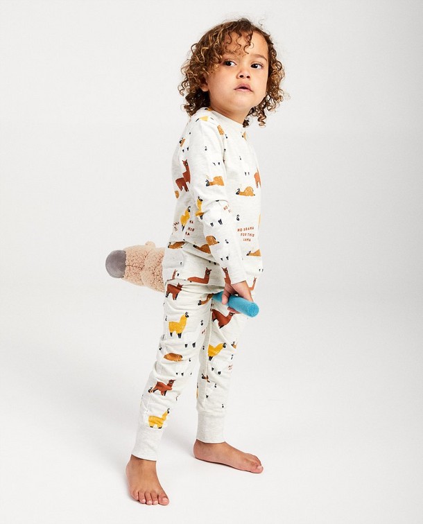 Zzz ... Au pays des rêves dans votre pyjama lama préféré Zzz ... Au pays des rêves dans votre pyjama lama préféré