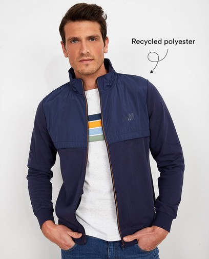 Gilet bleu en coton bio I AM Gilet bleu en coton bio I AM