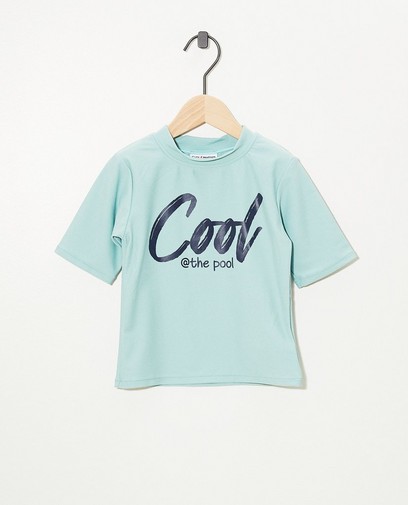 Blauw zwemshirt met uv-bescherming Blauw zwemshirt met uv-bescherming