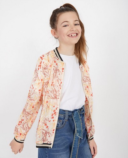 Beige vestje met print Beige vestje met print