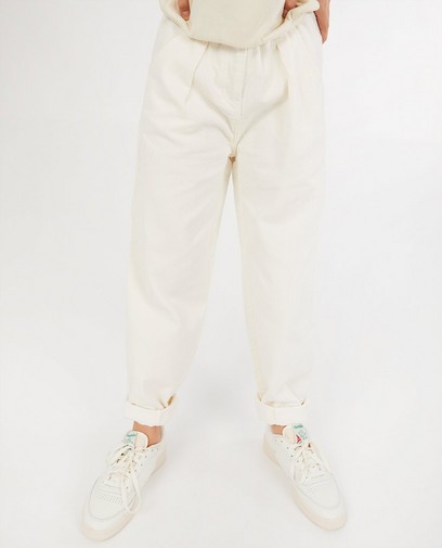 Pantalon blanc en velours côtelé Pantalon blanc en velours côtelé