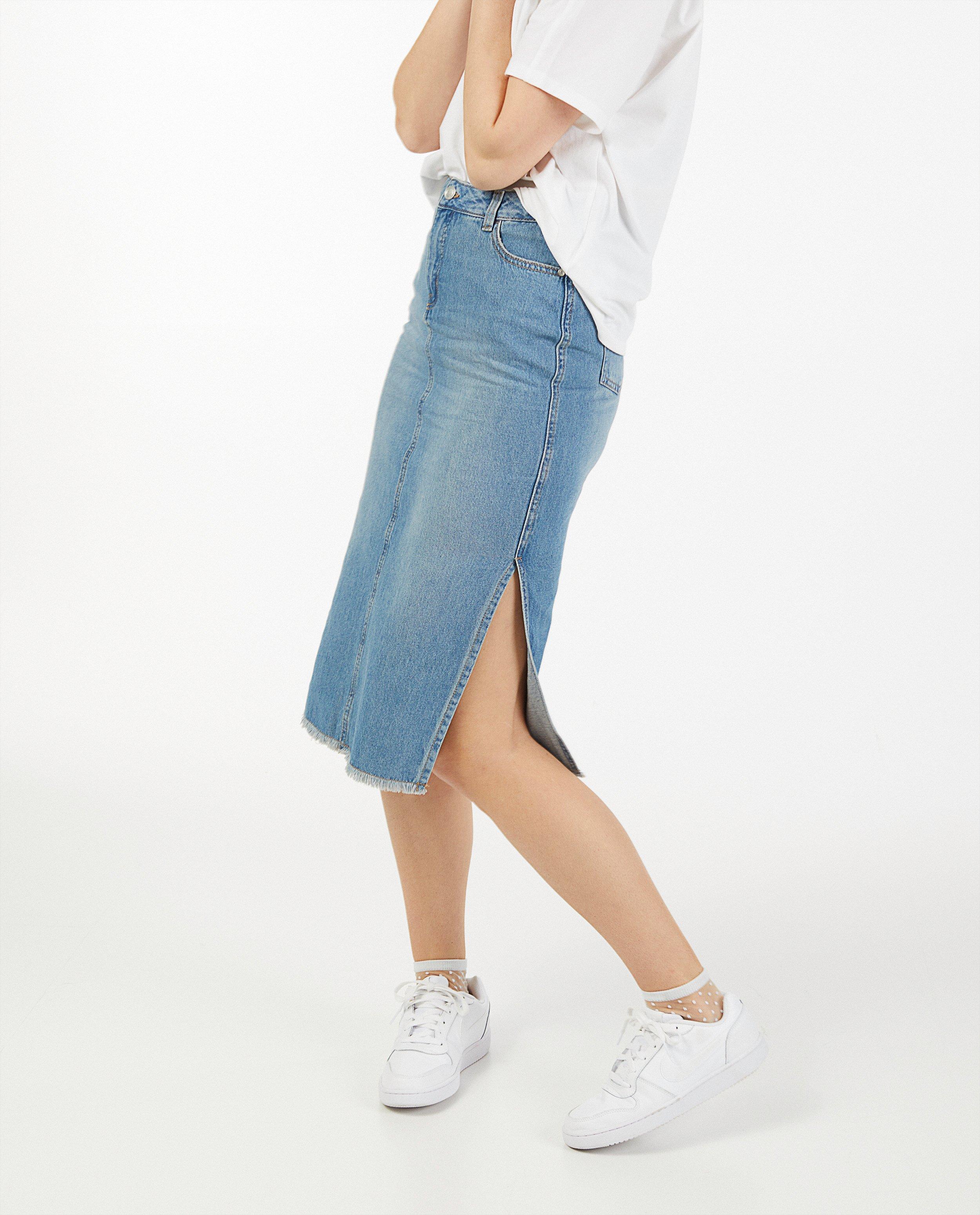 Midi-rok van denim Youh!