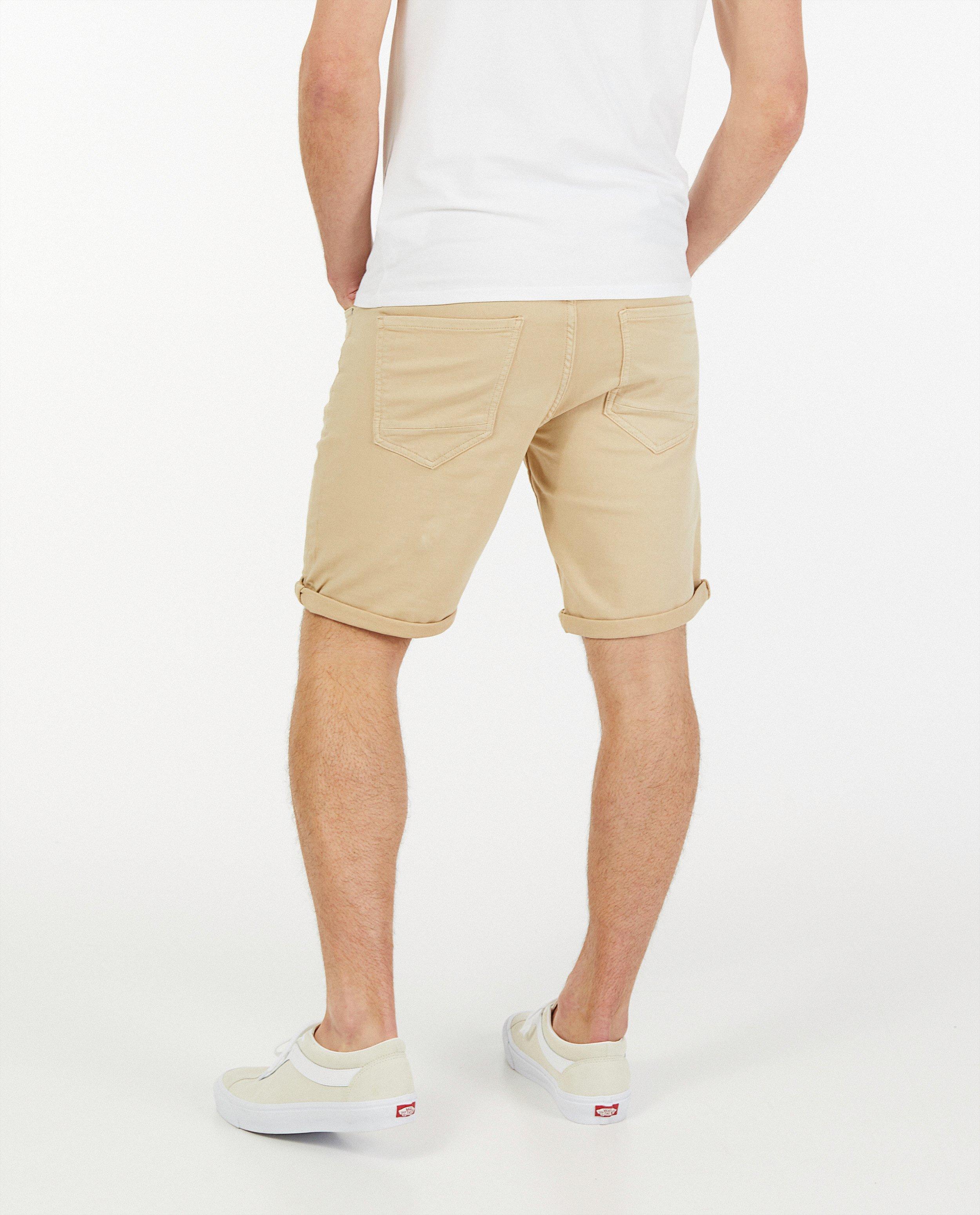 Organic sweat denim bermuda