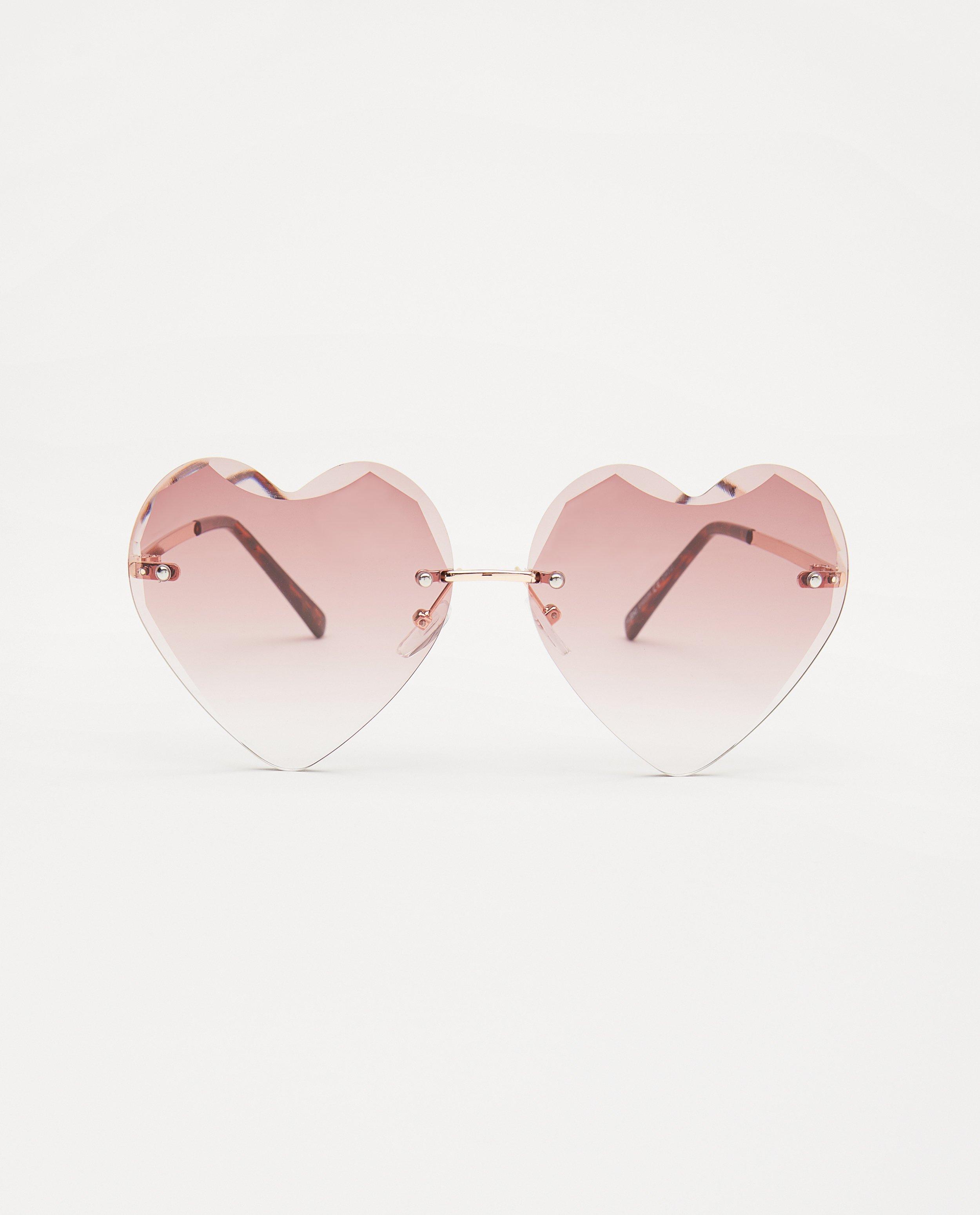 Hartvormige zonnebril