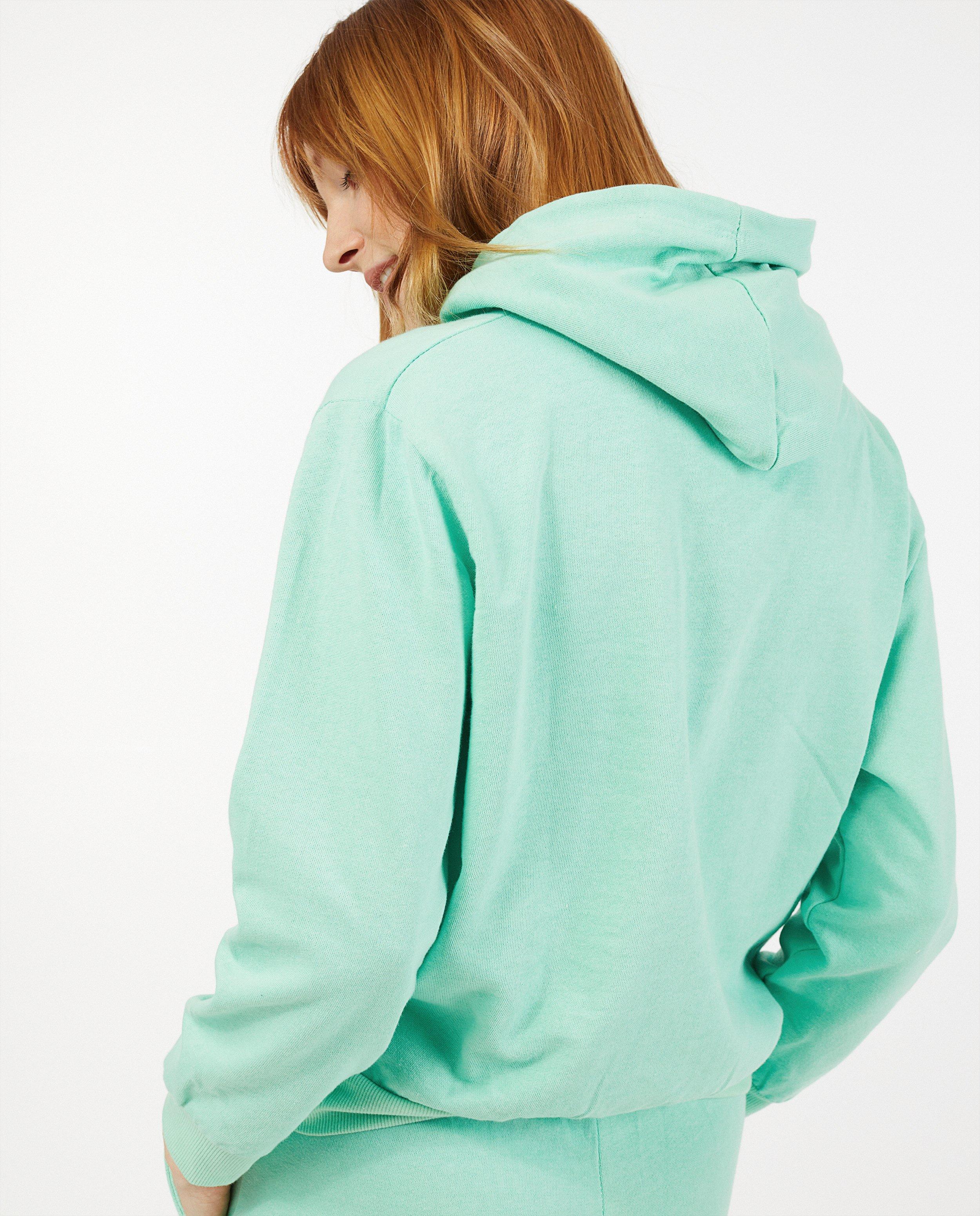 mint groene hoodie