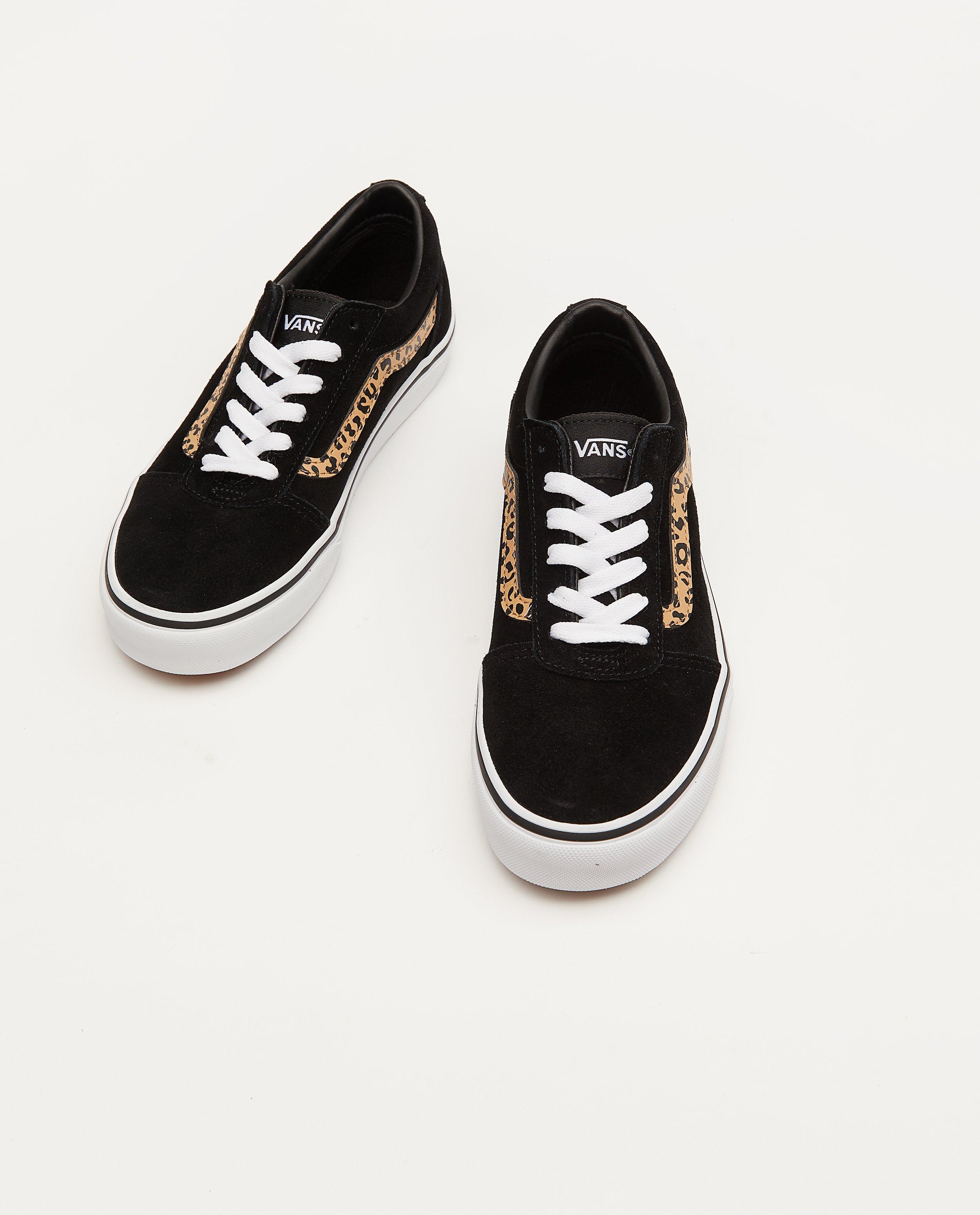 vans school shoes black