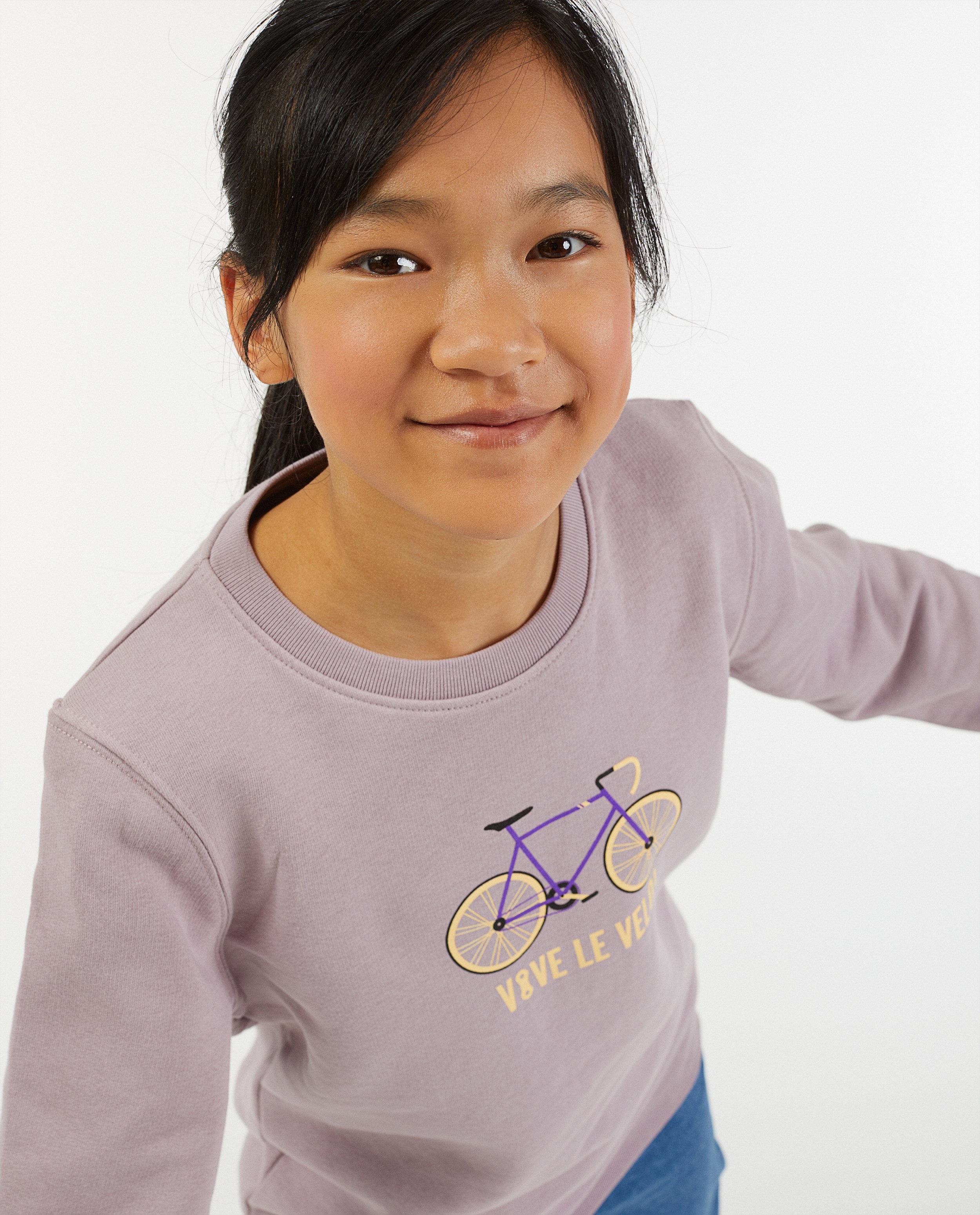 Lila Sweater Mit Print Vive Le Velo