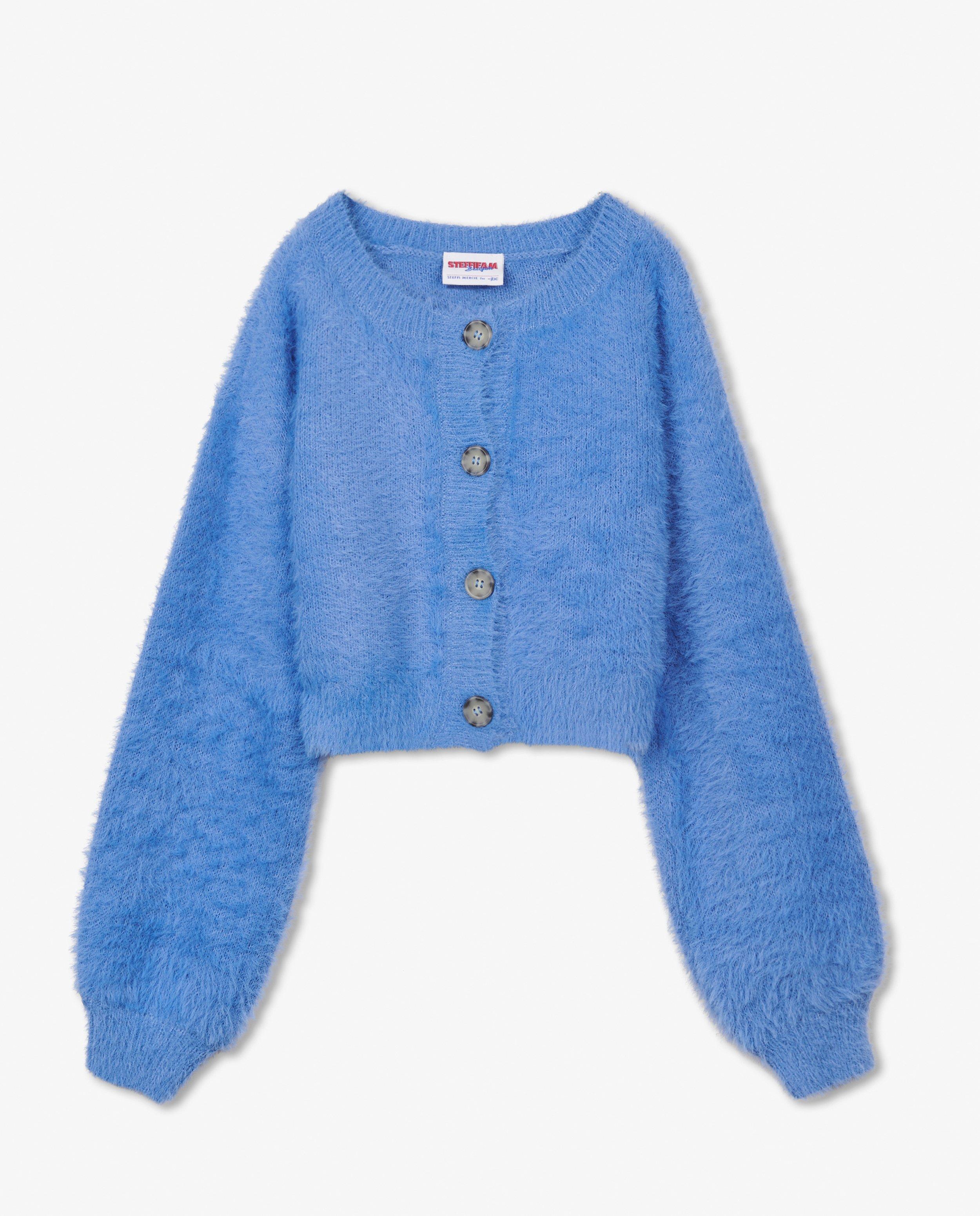 girls fuzzy cardigan
