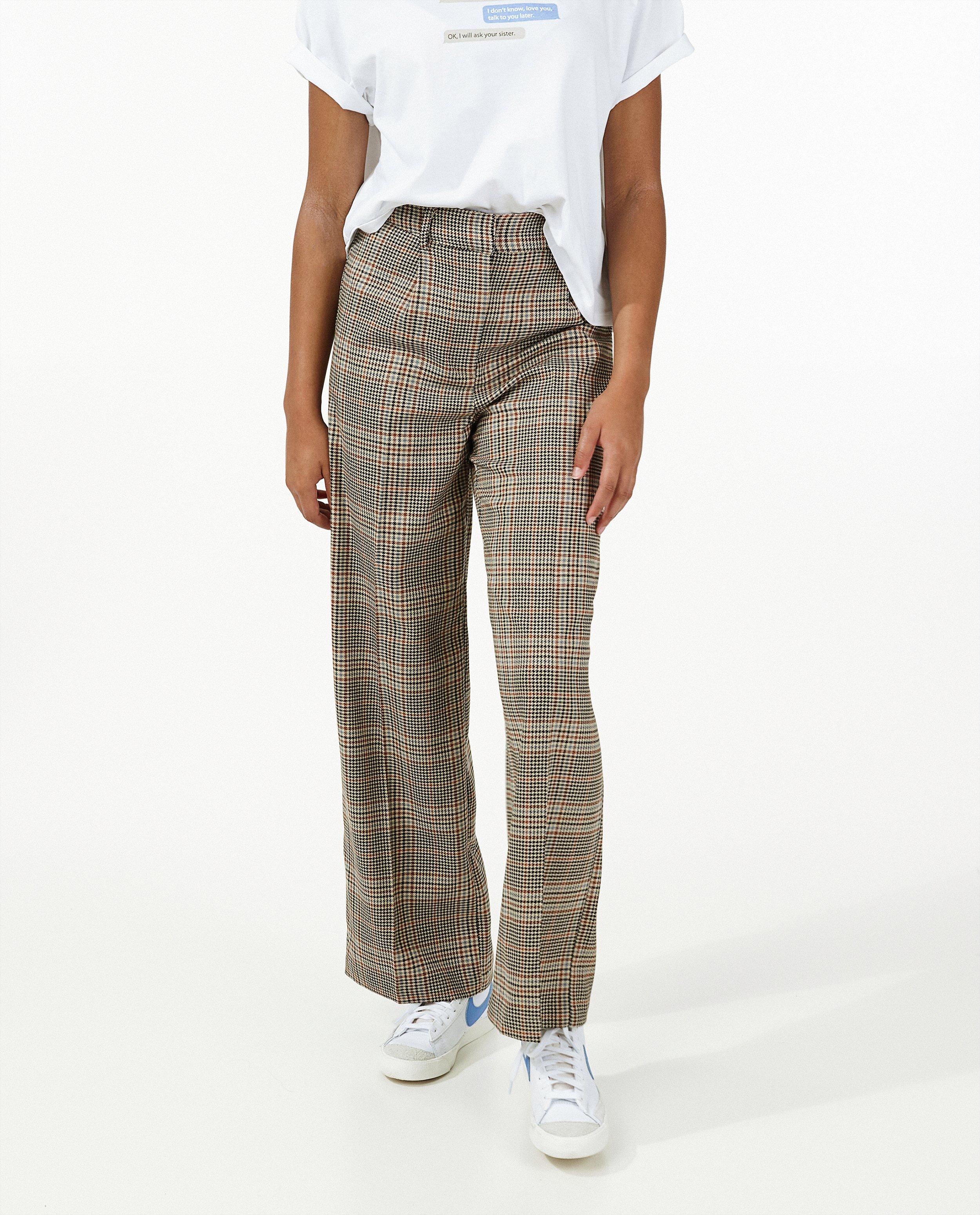 Beige broek met print