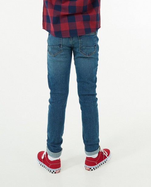 Jeans - Blauwe slim jeans, 7-14 jaar