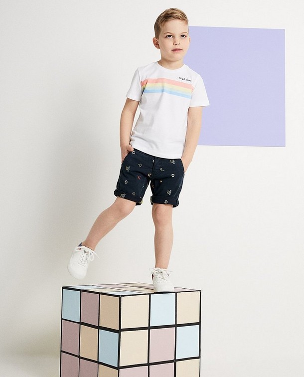 Old skool met regenboogprint Old skool met regenboogprint