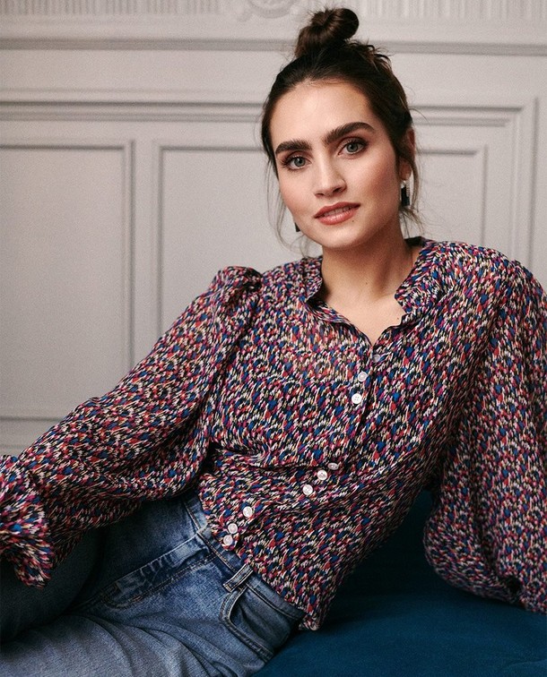 Stoer contrast: print & denim Stoer contrast: print & denim